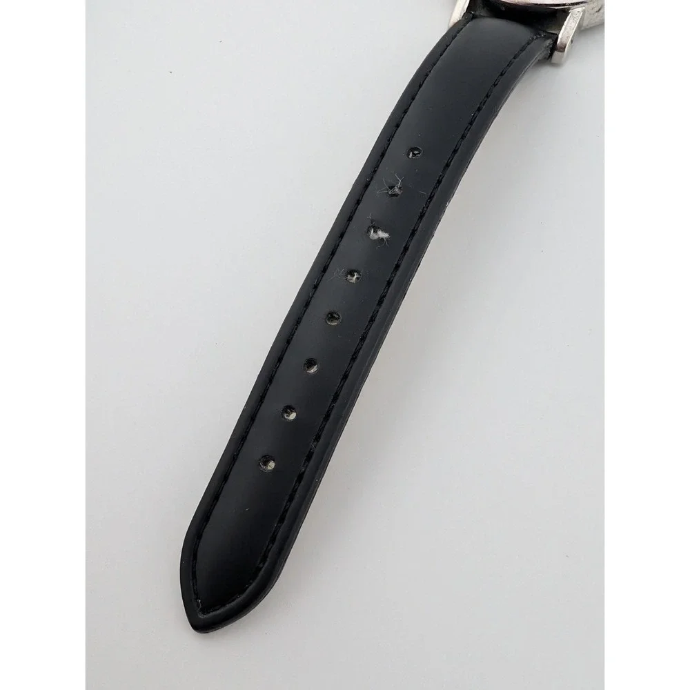 Classic Silver Tone 37mm Case Colorful‎ Hour Mark Women's Watch- New Battery